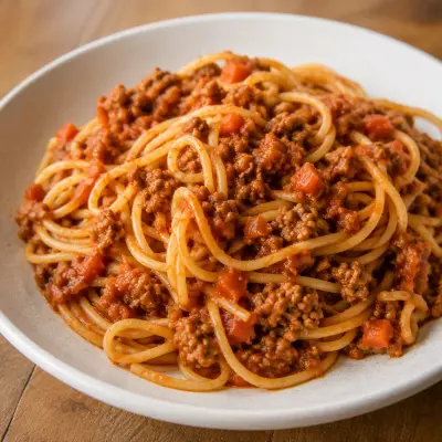 Spaghetti Bolognese auf schnelle Art